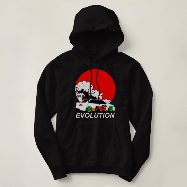 Vintage Photograp Lancer Evolution Viii Hoodie (Design Front)