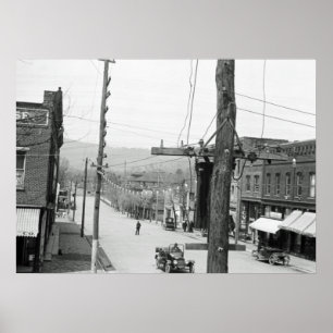 Vintage Photograph Asheville North Carolina 1916  Poster