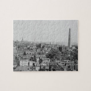 Vintage Photograph of Charlestown Massachusetts Jigsaw Puzzle