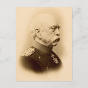 Vintage Photograph of Otto Von Bismarck Postcard
