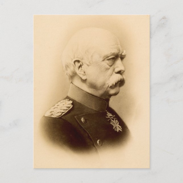 Vintage Photograph of Otto Von Bismarck Postcard (Front)