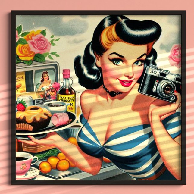 Vintage Photographer Pin Up Poster (Creator Uploaded)