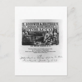 Vintage Photography Tobacco Postcard