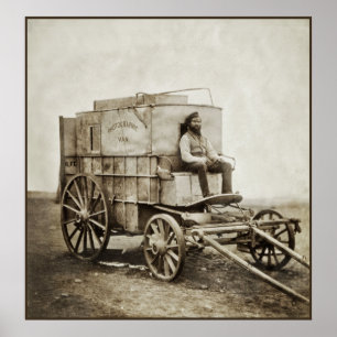 Vintage Photography Wagon of Roger Fenton Poster