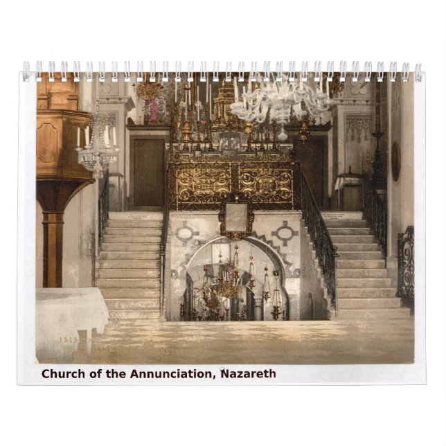 Vintage Photos of Sacred Holy Land Sites Calendar (Cover)