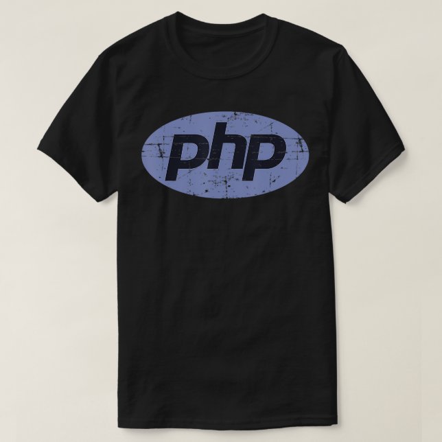 Vintage PHP Backend Laravel CodeIgniter Developers T-Shirt (Design Front)
