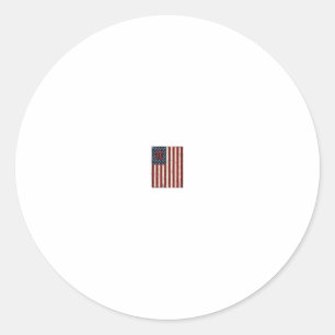 Vintage Pi American Flag Math Teacher Shirt Design Classic Round Sticker