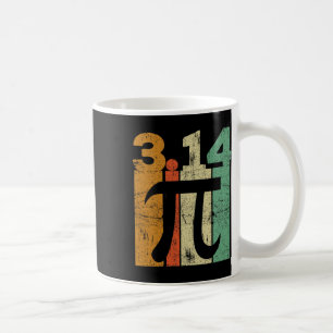 Vintage Pi Day Math Teacher 3.14 Retro Pi Funny Gi Coffee Mug