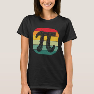 Vintage Pi Day Nerd Geek Pie 3 14 Sunset Math Teac T-Shirt