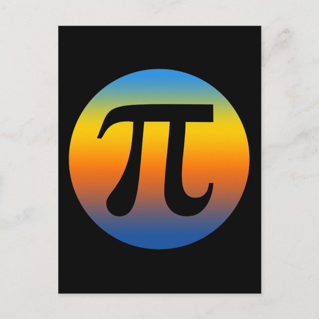 VINTAGE PI DAY POSTCARD (Front)