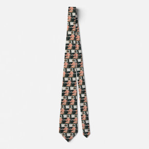Vintage Piano Music Girl by Jessie Willcox Smith Tie