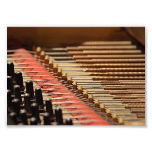 Vintage Piano Pinblock and Strings Print