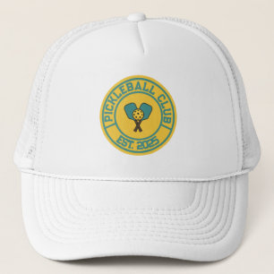 Vintage Pickleball Club Est. 2024 Emblem Trucker Hat