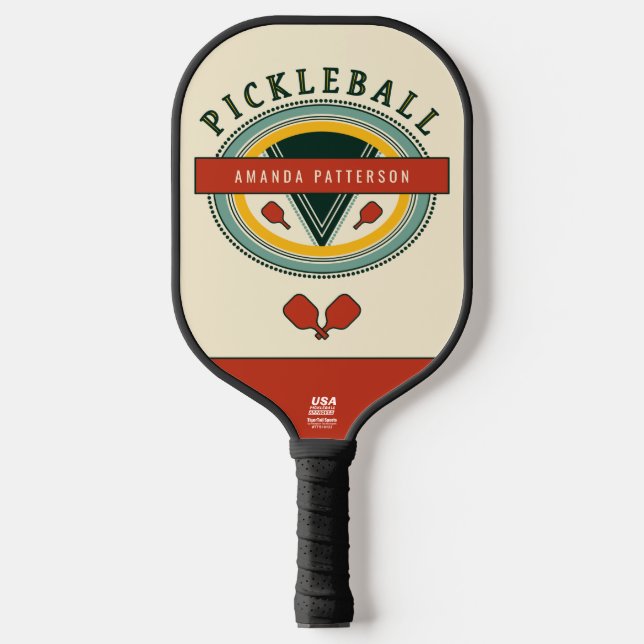 Vintage Pickleball Paddle Template (Front)