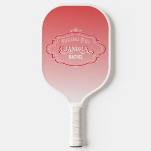Vintage Pickleball Queen Grandma Personalised Pickleball Paddle