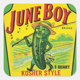 Vintage Pickles Food Product Label