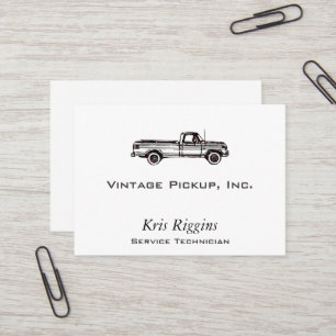 Vintage Pickup Business Card