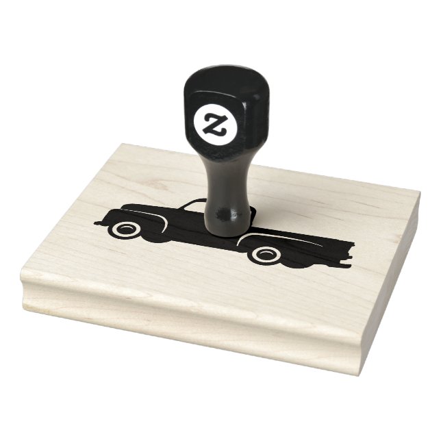 Vintage Pickup Truck | Craft Supplies Rubber Stamp (Stamp)