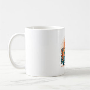 Vintage Pickup Truck Road Trip Retro Travel Art Coffee Mug