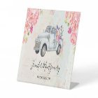 Vintage Pickup Truck Rustic Watercolor