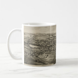 Vintage Pictorial Map of Caribou Maine (1893) Coffee Mug