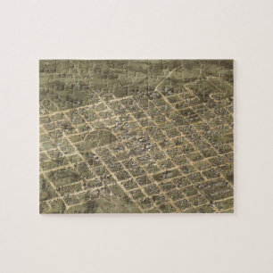 Vintage Pictorial Map of Columbia SC (1872) Jigsaw Puzzle