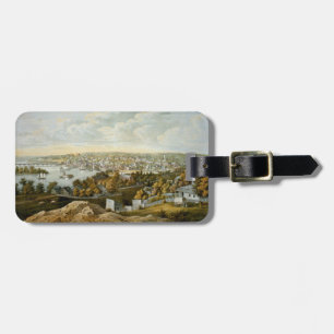 Vintage Pictorial Map of Georgetown (1855) Luggage Tag