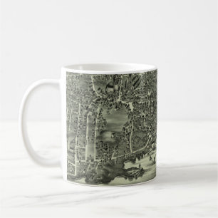 Vintage Pictorial Map of Marblehead MA (1882) Coffee Mug