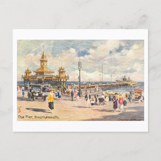 Vintage Pier, Bournemouth Postcard (Front)
