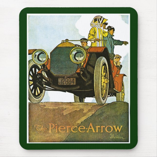 Vintage Pierce-Arrow Advertisement Mouse Pad (Front)