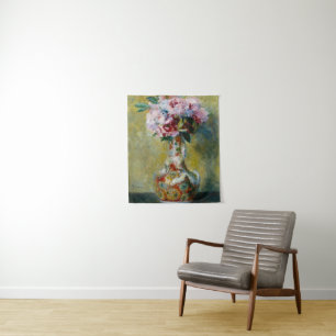 Vintage Pierre Auguste Renoir Bouquet in a Vase Tapestry