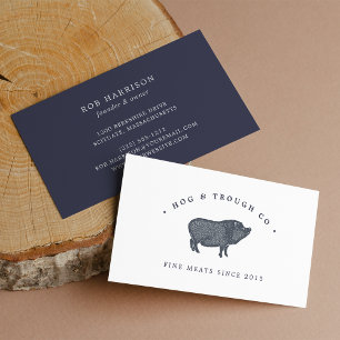 Vintage Pig Business Card