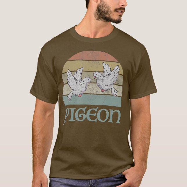Vintage Pigeon Breeding Pet Owner Aviculture T-Shirt (Front)