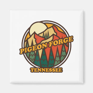 Vintage Pigeon Forge Tennessee Mountain Hiking Sou Magnet