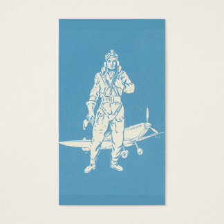 Vintage Pilot and Aeroplane Art
