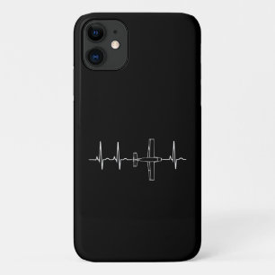 Vintage Pilot Flying Sky Heart Gift Case-Mate iPhone Case