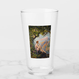 Vintage Pin Up Girl Pint Drinking Glass
