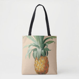 Vintage Pineapple Botanical Print Tote Bag