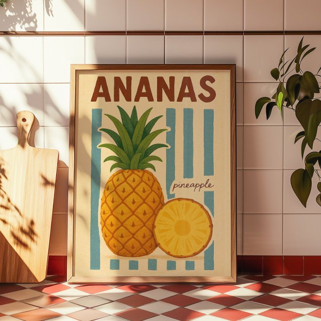 Vintage Pineapple Botanical Wall Art (Creator Uploaded)
