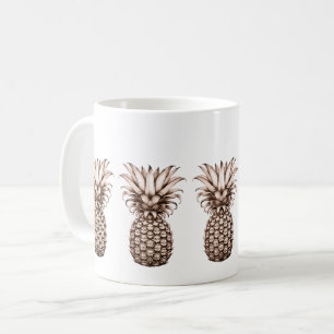 Vintage pineapple coffee mug