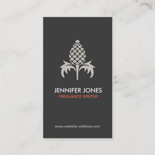 VINTAGE PINEAPPLE MOTIF LOGO No. 1 Business Card (Front)