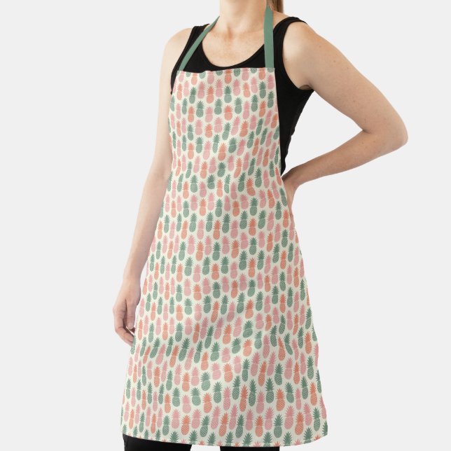 Vintage Pineapple Pattern 2 Apron (Insitu)