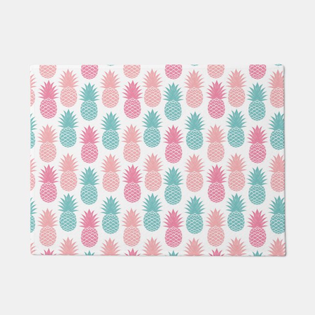 Vintage Pineapple Pattern Doormat (Front)