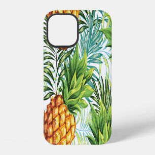 Vintage Pineapple: Seamless Floral Pattern. iPhone 12 Case