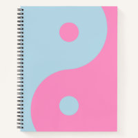 Vintage Pink And Blue Yin Yang