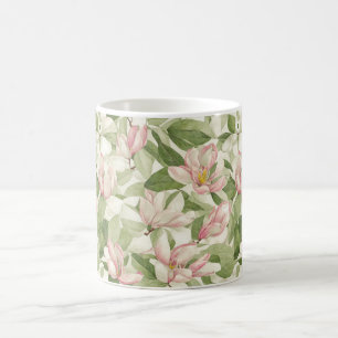 Vintage Pink and White Magnolias Coffee Mug