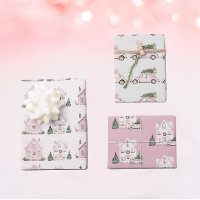 Vintage Pink Christmas Patterns