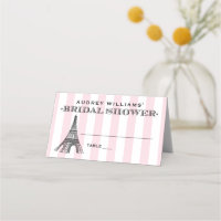 Vintage Pink Eiffel Tower Paris Bridal Shower