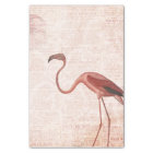 Vintage Pink Flamingo Decoupage