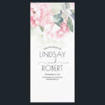 Vintage Pink Flowers Elegant Wedding Programs Programme<br><div class="desc">Blush floral wedding programs</div>